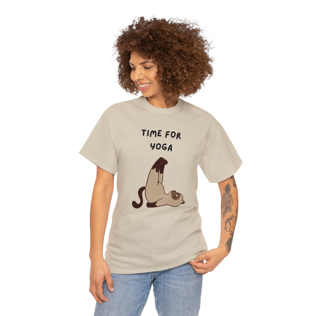 Time For Yoga Fashion For Unisex Unisex Heavy Cotton Tee