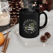 Make Coffee Not War 11oz Black Mug