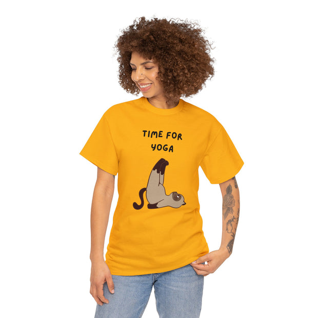 Time For Yoga Fashion For Unisex Unisex Heavy Cotton Tee