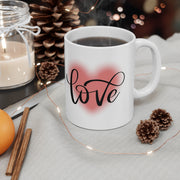 Love Mug Love I con Mug For Lovers Gift For Her Gift For Him Ceramic Mug 11oz