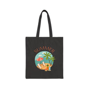 Summer Season Summer Time Cotton Canvas Tote Bag