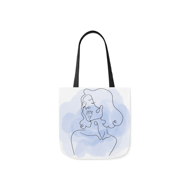 Watercolor Tote Bag Design Polyester Canvas Tote Bag (AOP)