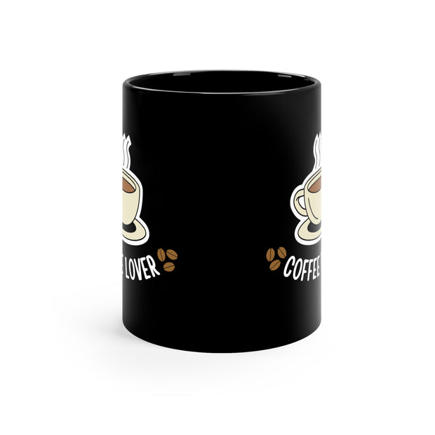 Coffee Lover 11oz Black Mug