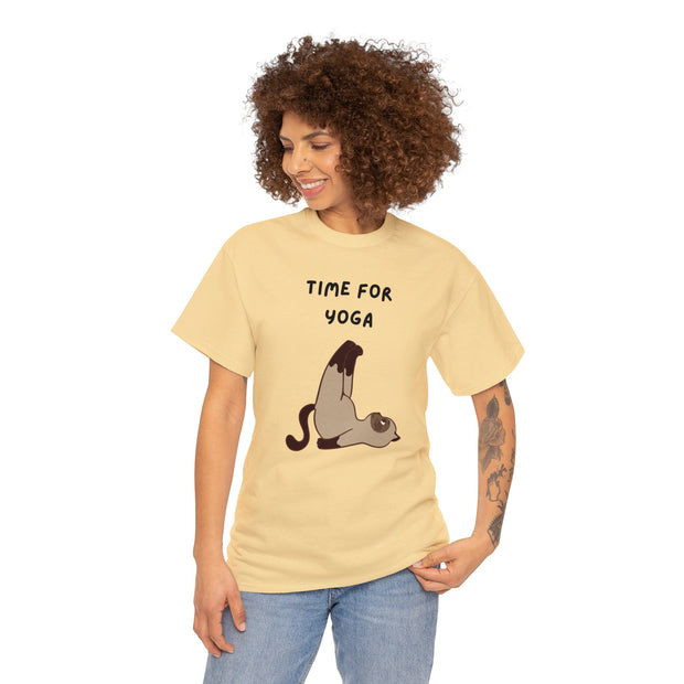 Time For Yoga Fashion For Unisex Unisex Heavy Cotton Tee