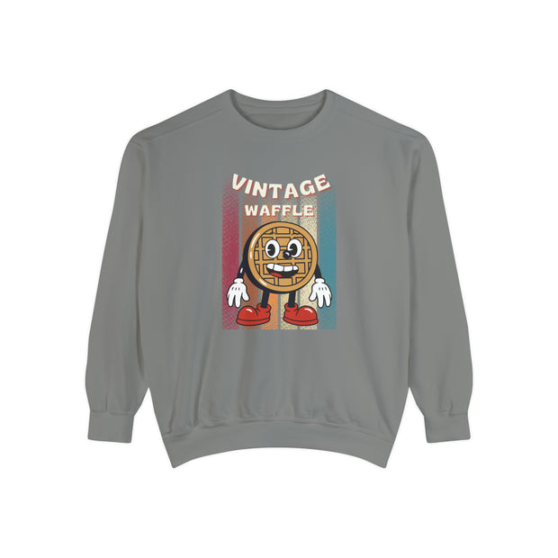 Vintage Wafle Unisex Garment-Dyed Sweatshirt