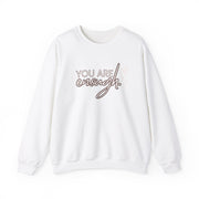 You Are Enough Love Logo And Love Design Unisex Heavy Blend™ Crewneck Sweatshirt