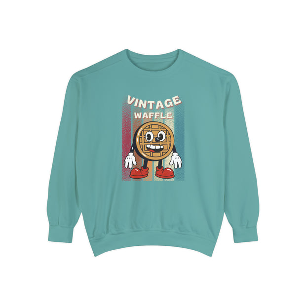 Vintage Wafle Unisex Garment-Dyed Sweatshirt