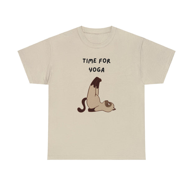 Time For Yoga Fashion For Unisex Unisex Heavy Cotton Tee