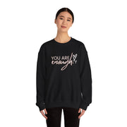 You Are Enough Love Logo And Love Design Unisex Heavy Blend™ Crewneck Sweatshirt