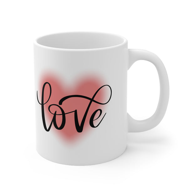 Love Mug Love I con Mug For Lovers Gift For Her Gift For Him Ceramic Mug 11oz