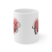 Love Mug Love I con Mug For Lovers Gift For Her Gift For Him Ceramic Mug 11oz