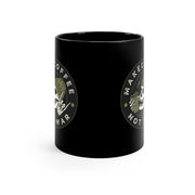 Make Coffee Not War 11oz Black Mug