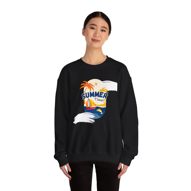 Summer Time Fashion For Female And Male Unisex Heavy Blend™ Crewneck Sweatshirt