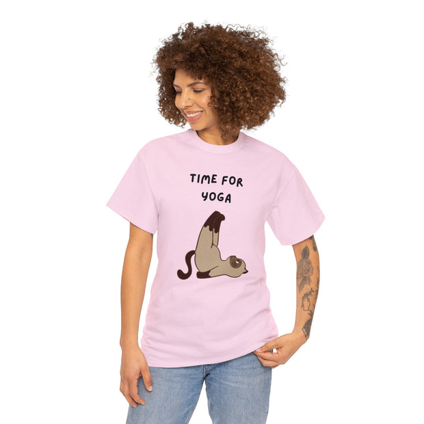 Time For Yoga Fashion For Unisex Unisex Heavy Cotton Tee