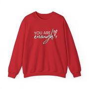 You Are Enough Love Logo And Love Design Unisex Heavy Blend™ Crewneck Sweatshirt