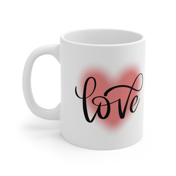 Love Mug Love I con Mug For Lovers Gift For Her Gift For Him Ceramic Mug 11oz