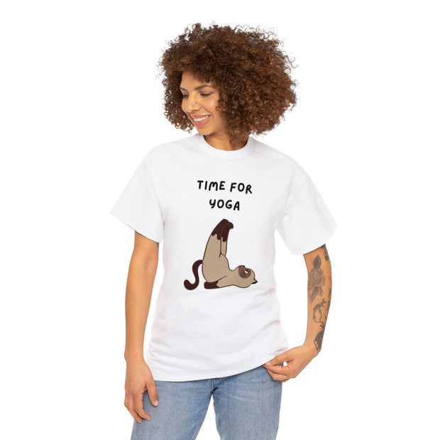 Time For Yoga Fashion For Unisex Unisex Heavy Cotton Tee