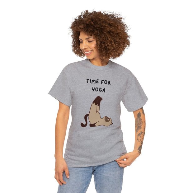 Time For Yoga Fashion For Unisex Unisex Heavy Cotton Tee