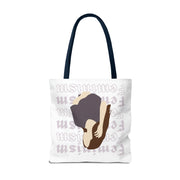 Female Tote Bags Gift For Her Pink Minimalist Woman Tote Bag (AOP)