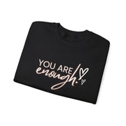 You Are Enough Love Logo And Love Design Unisex Heavy Blend™ Crewneck Sweatshirt