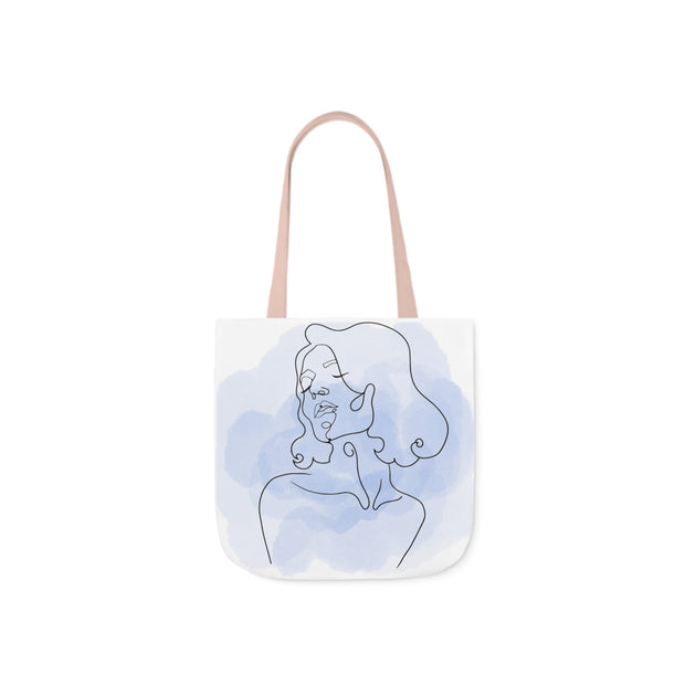 Watercolor Tote Bag Design Polyester Canvas Tote Bag (AOP)