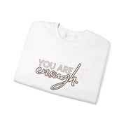 You Are Enough Love Logo And Love Design Unisex Heavy Blend™ Crewneck Sweatshirt