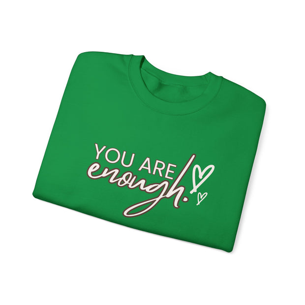 You Are Enough Love Logo And Love Design Unisex Heavy Blend™ Crewneck Sweatshirt