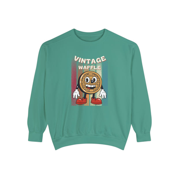 Vintage Wafle Unisex Garment-Dyed Sweatshirt