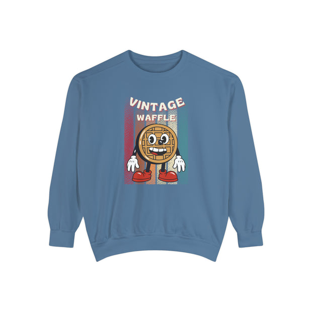 Vintage Wafle Unisex Garment-Dyed Sweatshirt