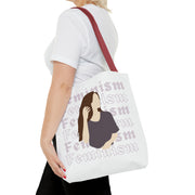 Female Tote Bags Gift For Her Pink Minimalist Woman Tote Bag (AOP)