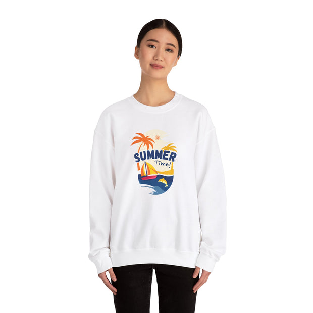 Summer Time Fashion For Female And Male Unisex Heavy Blend™ Crewneck Sweatshirt