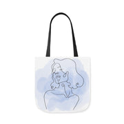 Watercolor Tote Bag Design Polyester Canvas Tote Bag (AOP)