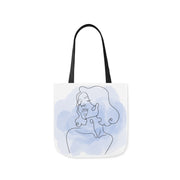 Watercolor Tote Bag Design Polyester Canvas Tote Bag (AOP)