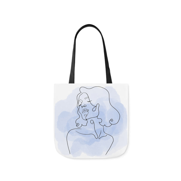 Watercolor Tote Bag Design Polyester Canvas Tote Bag (AOP)