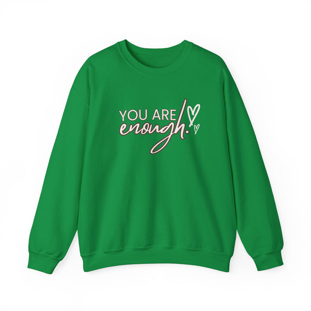 You Are Enough Love Logo And Love Design Unisex Heavy Blend™ Crewneck Sweatshirt