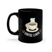 Coffee Lover 11oz Black Mug